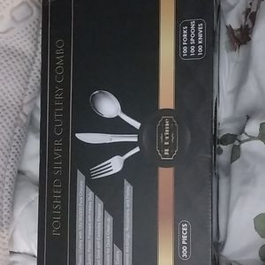 JL Prime polished silver cutlery combo